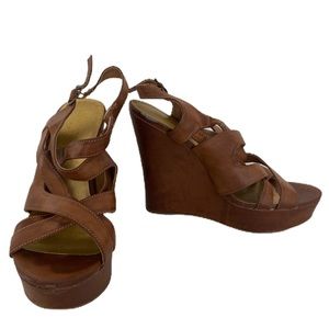 Tan/Brownish Wedges Size 9